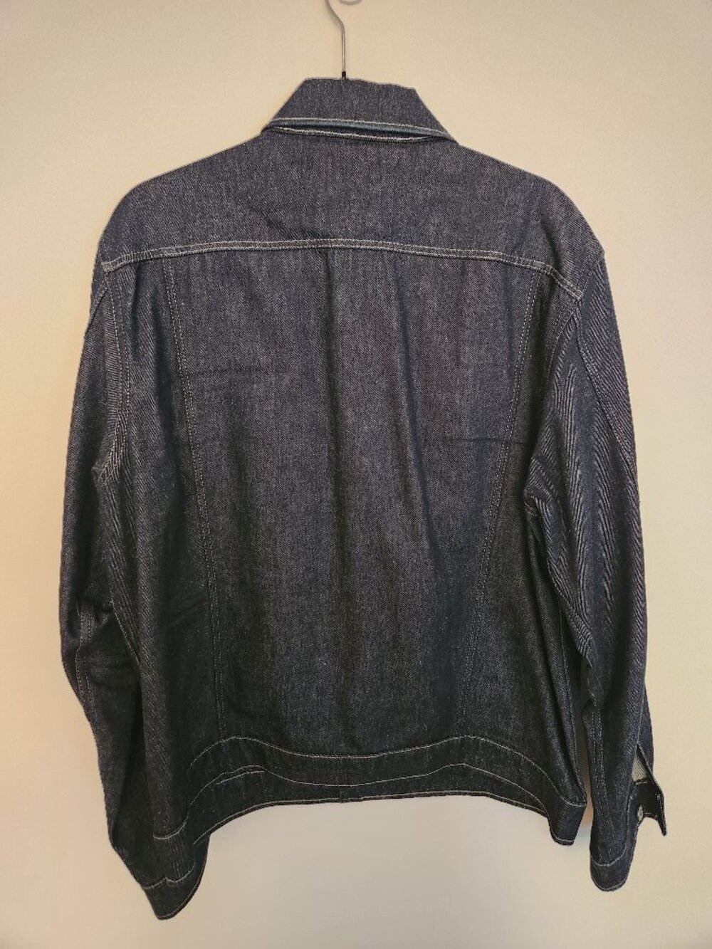 G-Star Raw Men's 3D Slim Raw Denim Trucker Jacket Dark Indigo Wash XL - Picture 2 of 4